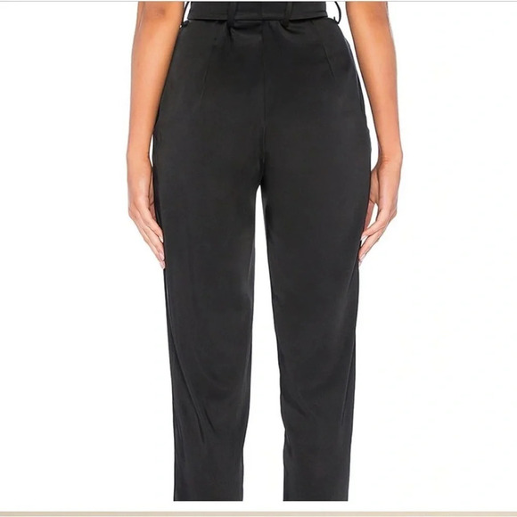 Amanda Uprichard Tessi Pant Cropped, Paperbag, Pleated Waist Belted- Sz M - Picture 3 of 5